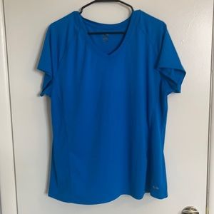 Blue target workout shirt
